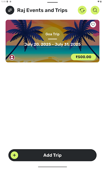 Raj Events & Trips — screen 5 of 8