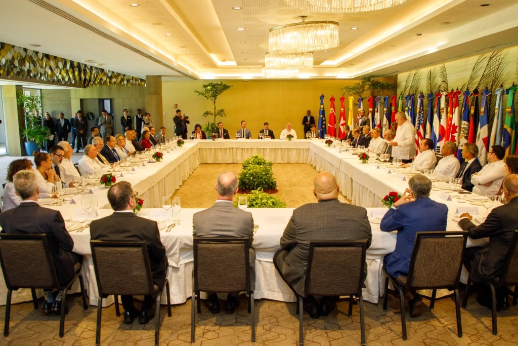 Almuerzo del Cuerpo Diplomático acreditado en el país en honor al presidente Abinader