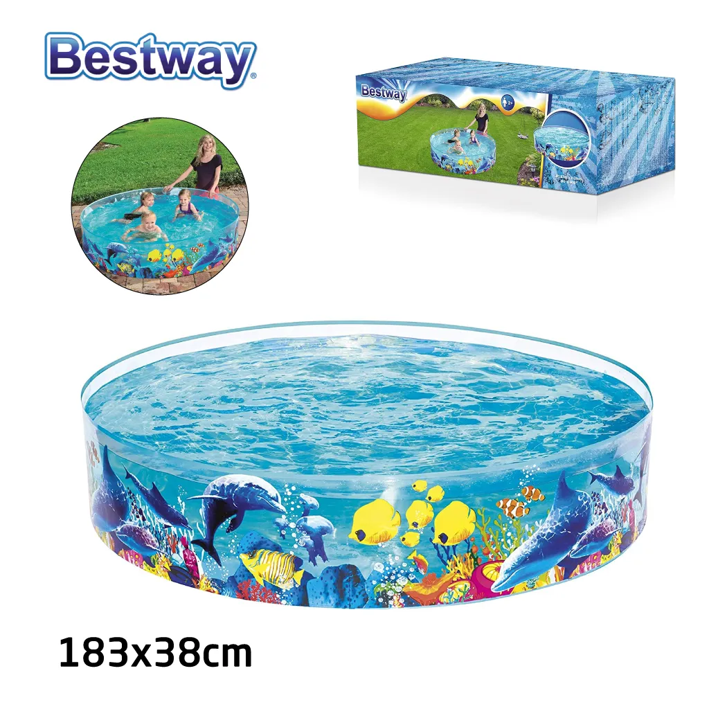 حوض سباحة - Bestway - للأطفال - 183x38 سم - PVC متين - سهل التركيب