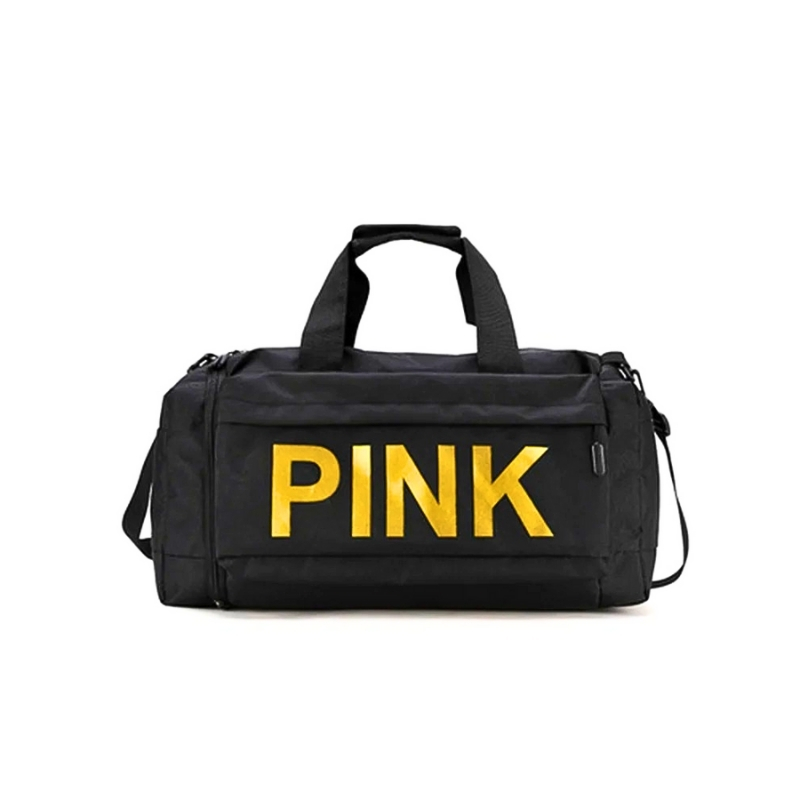 حقيبة رياضية كبيرة السعة PINK - جيب للأحذية، جيب مبلل وجاف، متينة وعملية - صورة 4