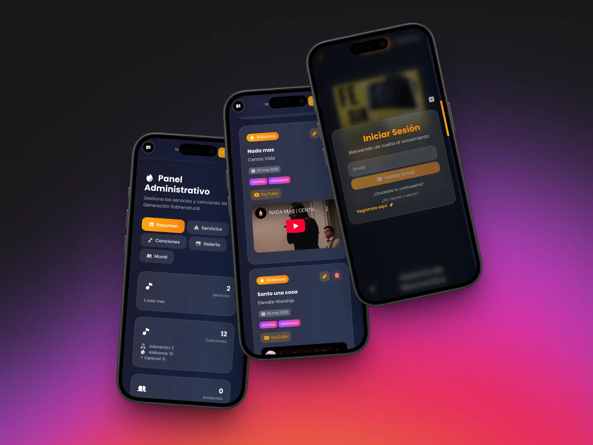 Captura de pantalla del proyecto Generación Sobrenatural - Multiplataforma