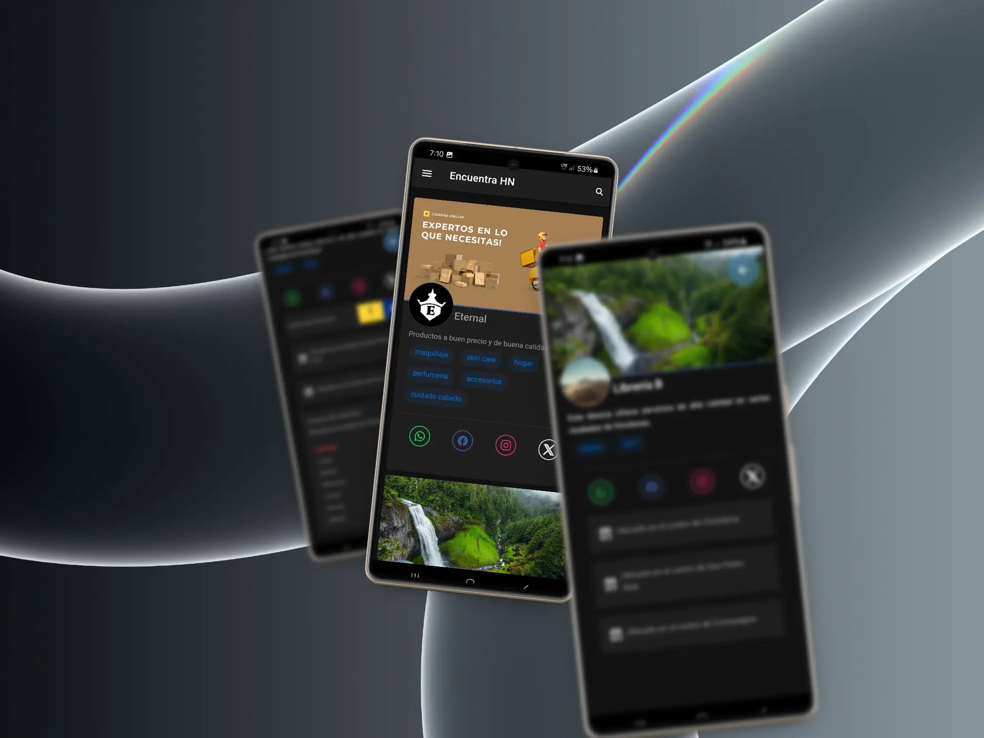 Captura de pantalla del proyecto Encuentra HN - Aplicación Móvil