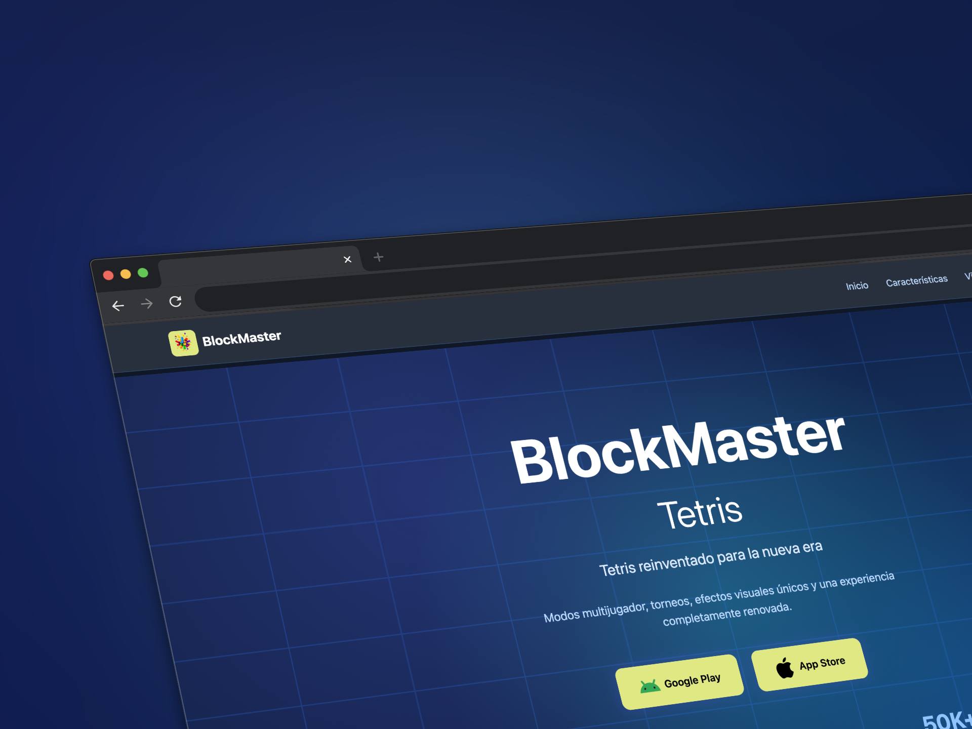 Captura de pantalla del proyecto Block THN WebPage