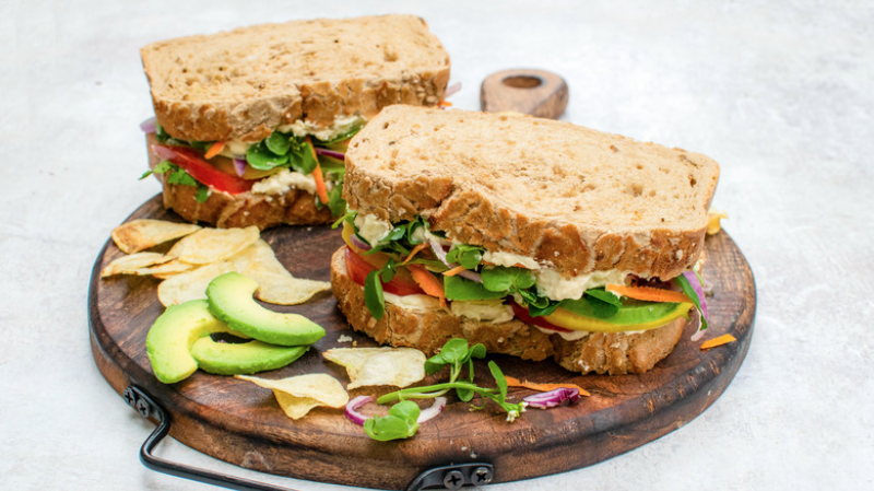 Veggie Hummus Sandwich