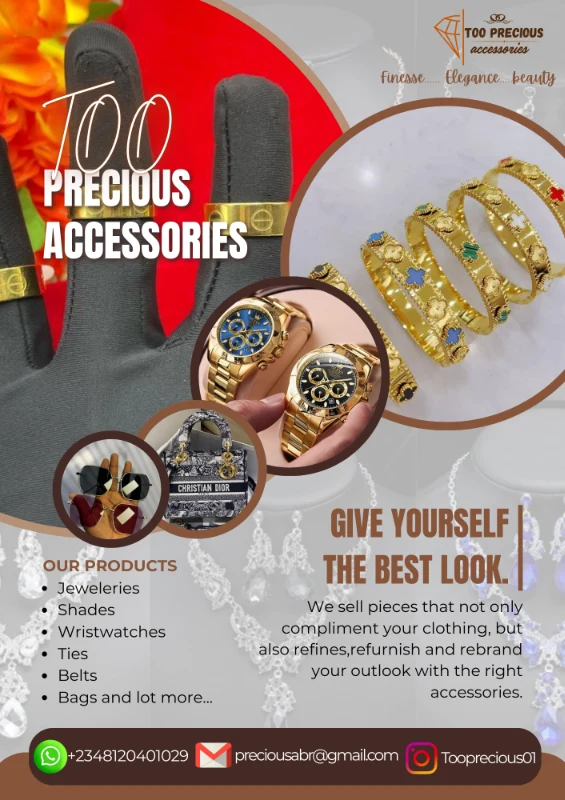 Too precious accessories and hairs banner