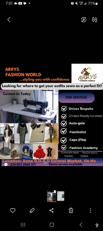 Arrys Fashion World  banner