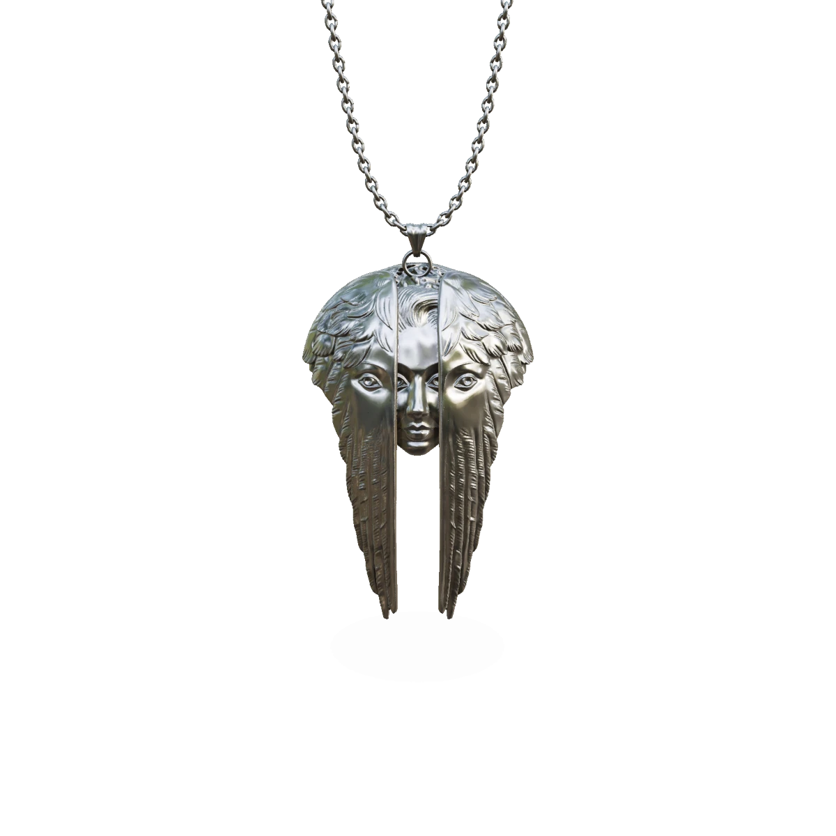 Blue Angel Wings Pendant