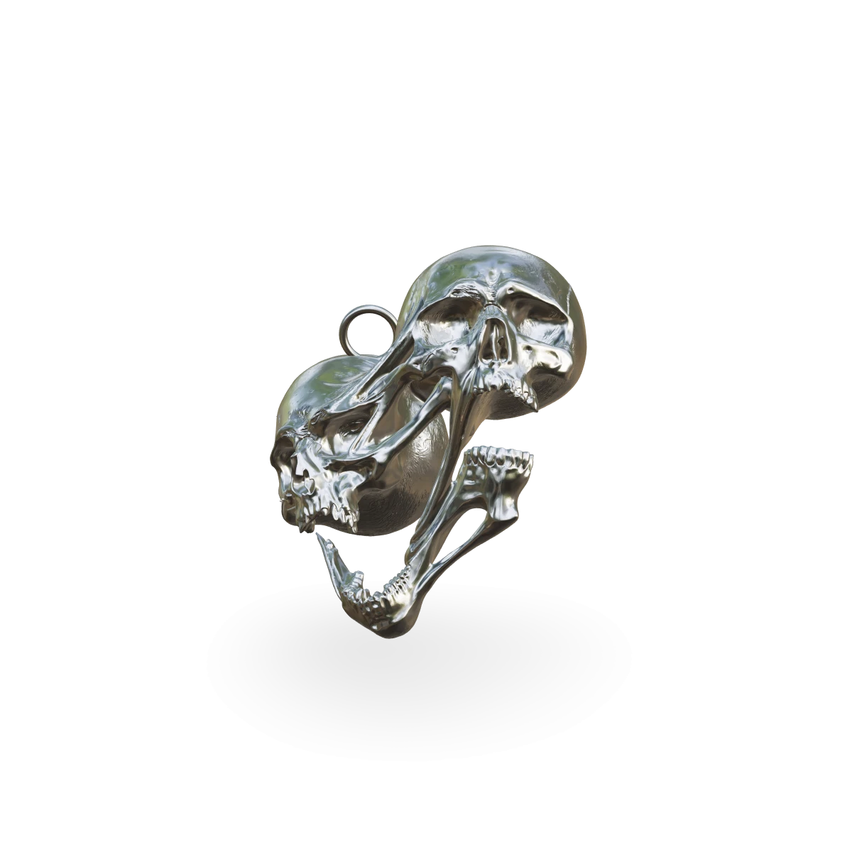 Dual Skull Pendant