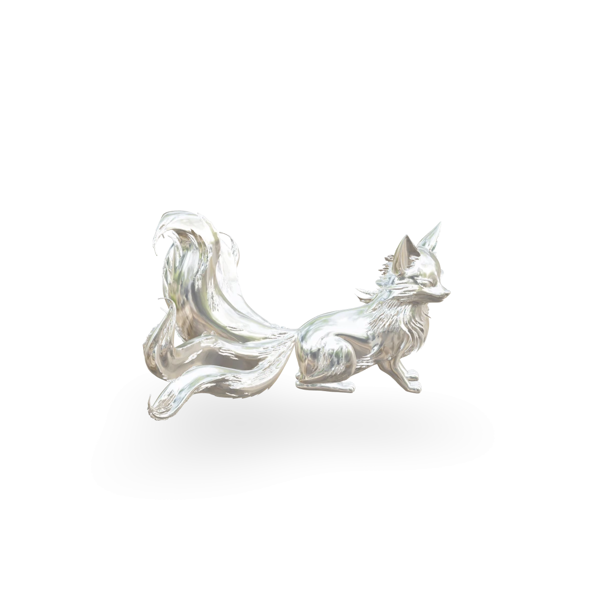 Nine-Tailed Kitsune Figurine