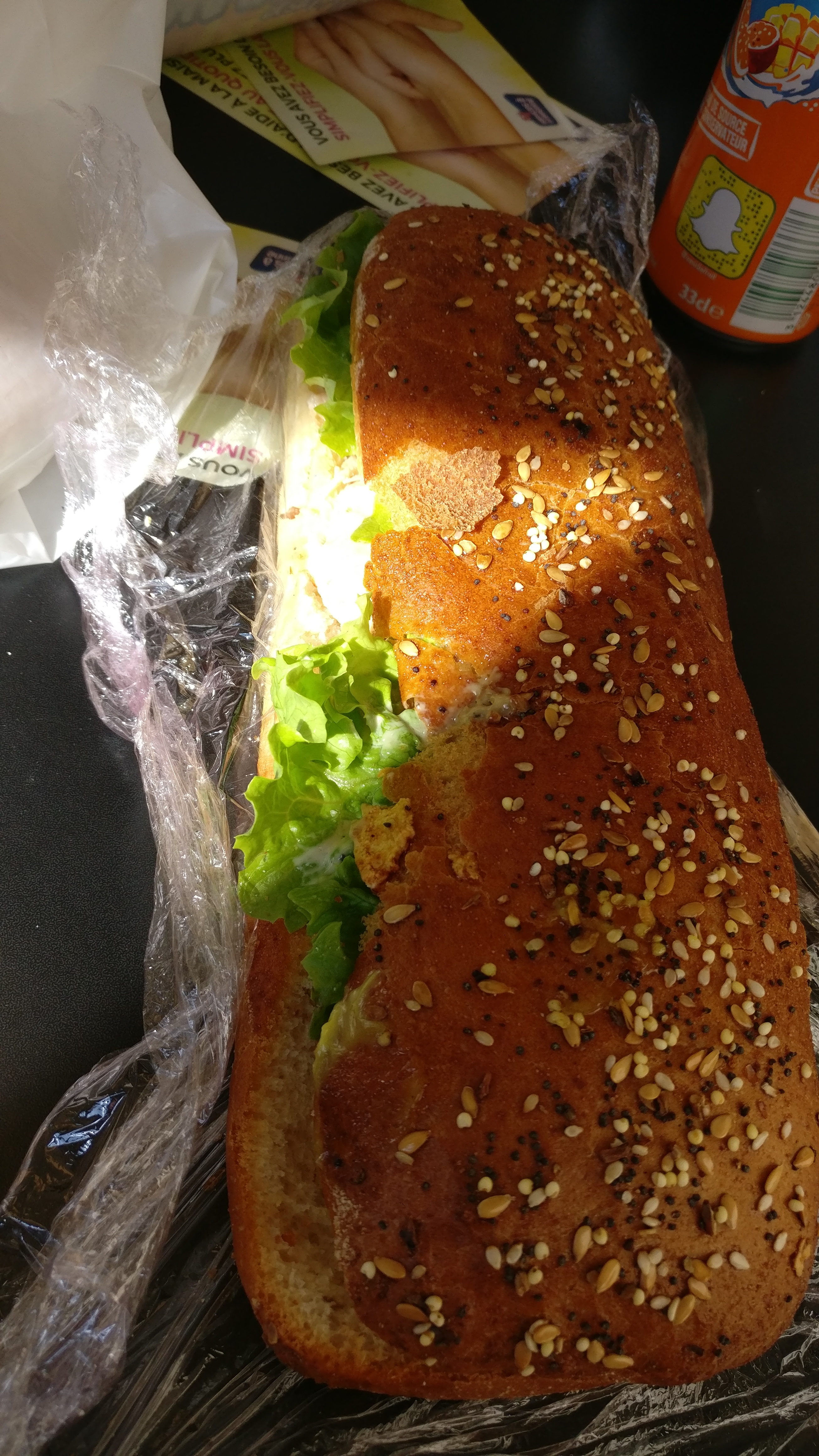 Photo du produit Sandwich Poulet Poivre [Boulangerie - Le moment d'y goûter] prise par Benbb96