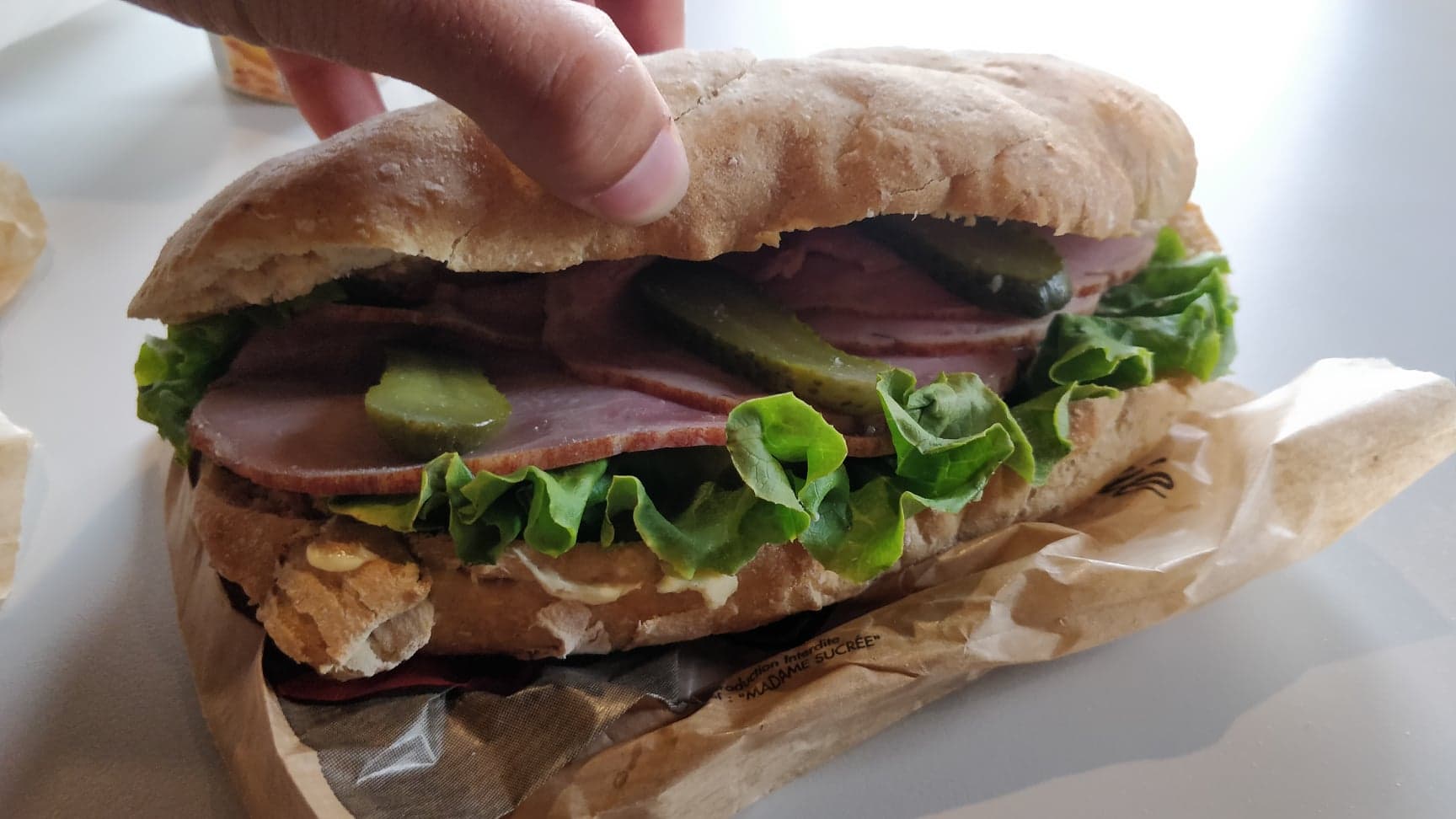 Photo du produit Sandwich Spécial roti [Boulangerie - Les P'tits Péchés de St-Pierre] prise par Benbb96