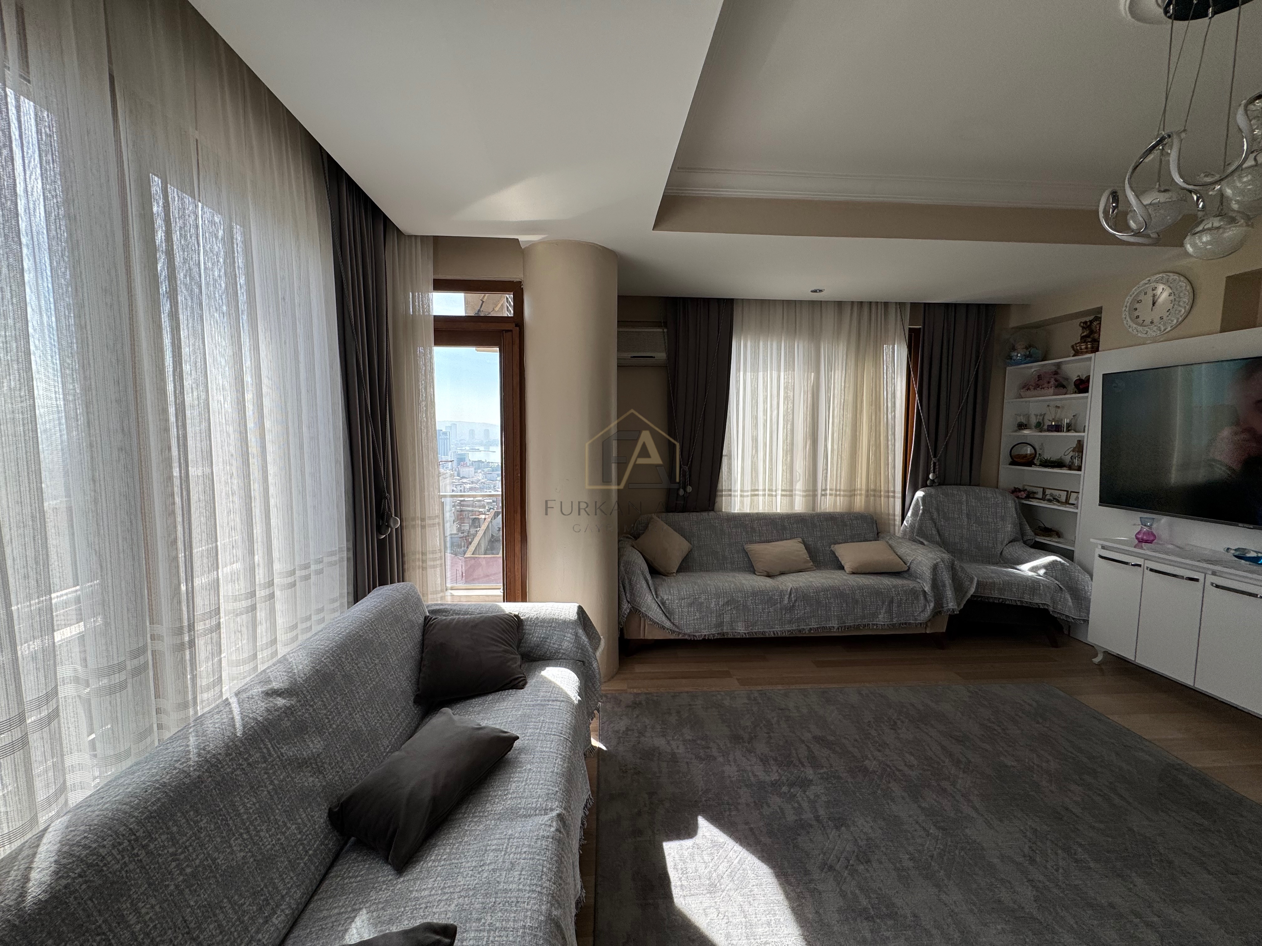 BAYRAKLI ALPASLAN DENİZ MANZARALI YENİ DAİRE