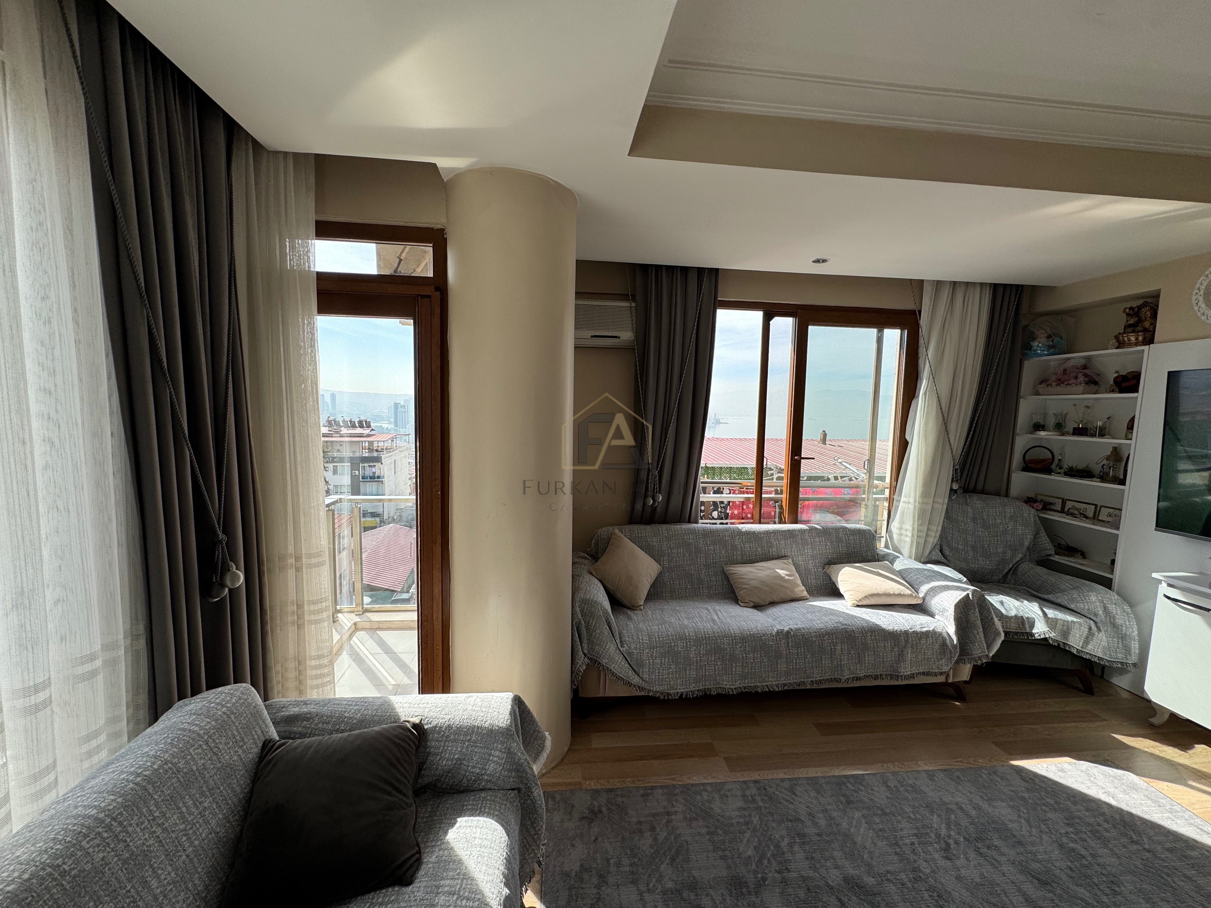 BAYRAKLI ALPASLAN DENİZ MANZARALI YENİ DAİRE