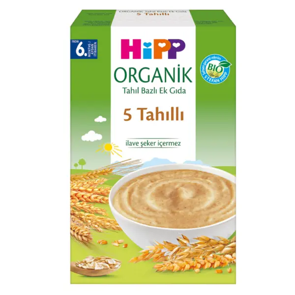 HiPP Organik 5 Tahıllı Kaşık Maması