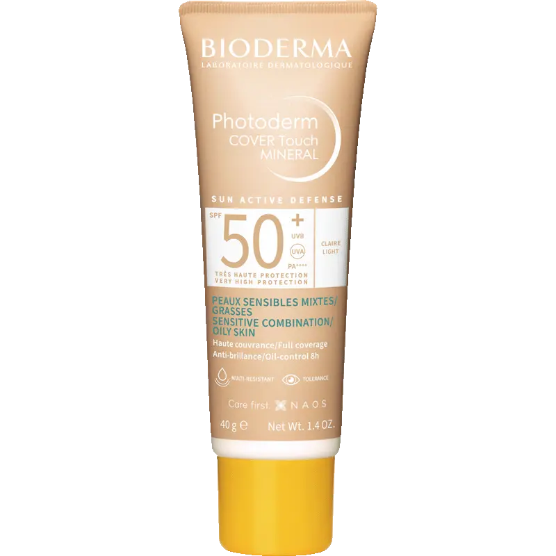 bioderma photoderm cover touch spf50+ light