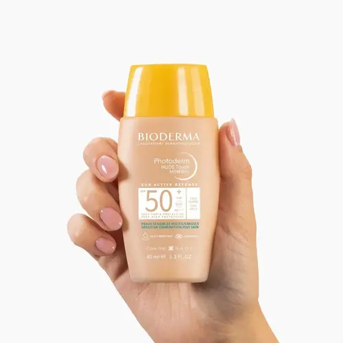 bioderma photoderm nude touch spf50+ very light güneş kremi