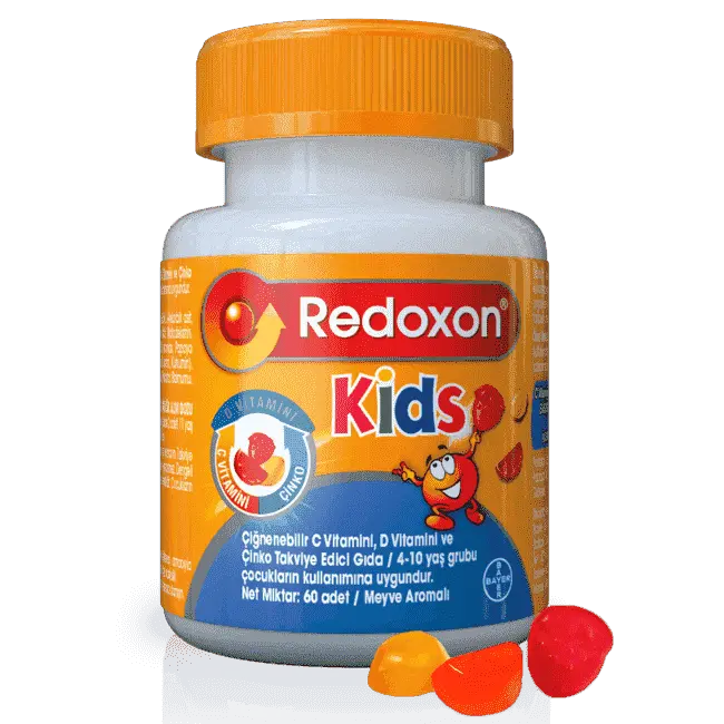 Redoxon Kids Çiğnenebilir Gummy C, D Vitamini ve Çinko