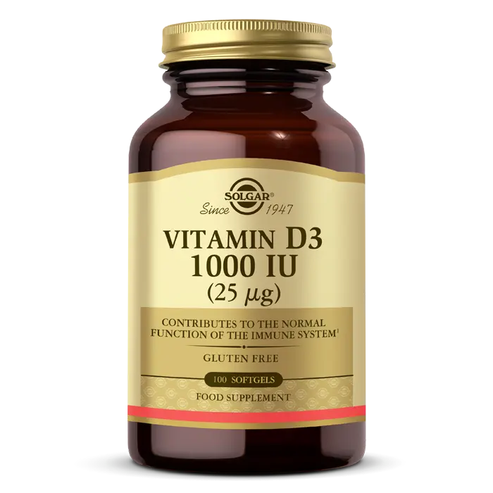 Solgar Vitamin D3 1000 IU Kapsül