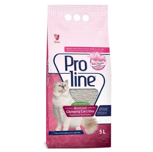 Proline Süper Topaklanan İnce Taneli Parfümlü Bentonit Kedi Kumu