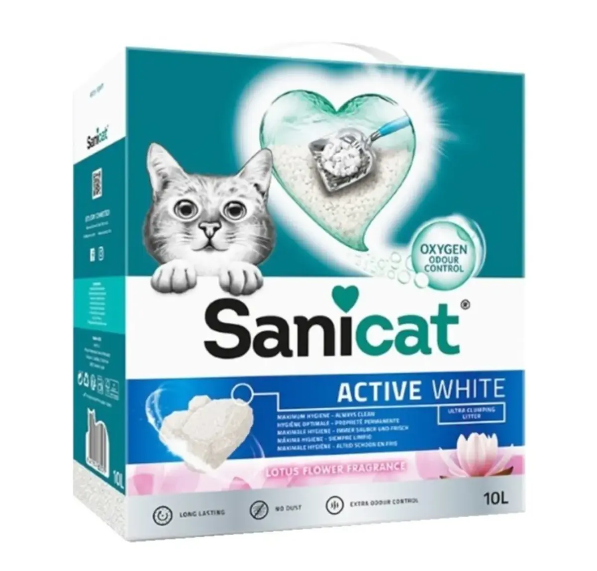 Sanicat Active White Lotus Flower Ultra Topaklanan Oxygen Control Kedi Kumu