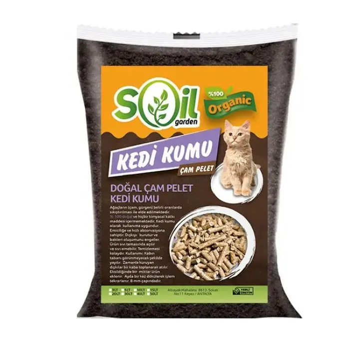 Soil Garden Organik Çam Pelet Kedi Kumu