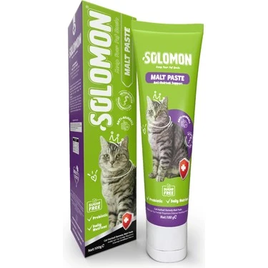 Solomon Malt Paste Kedi Tüy Yumağı Önleyici Malt Macunu