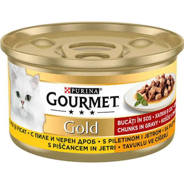 Gourmet Gold Parça Etli Yaş Mama