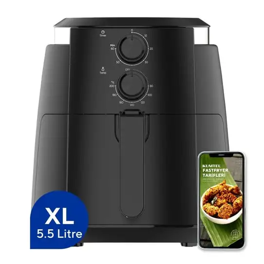 2. Kumtel XL Fastfryer HAF-01 (5.5L) – Sessiz ve Temel