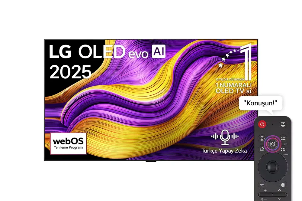 OLED83G55LW – 83 inç OLED evo 4K Smart TV (Gallery Design)