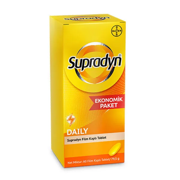 Supradyn Koenzim Q10 İçeren Film Kaplı Tablet