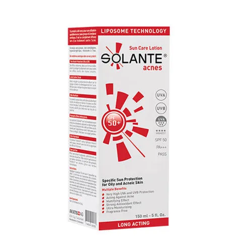 solante acnes sun care lotion spf 50+ güneş kremi