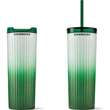 Starbucks Paslanmaz Çelik Çift Kapaklı Soğuk İçecek Bardağı