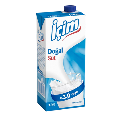 İçim Yağlı Süt