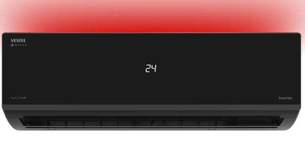 Vestel Nefes Inverter 122 GI PRO Siyah ışıklı klima