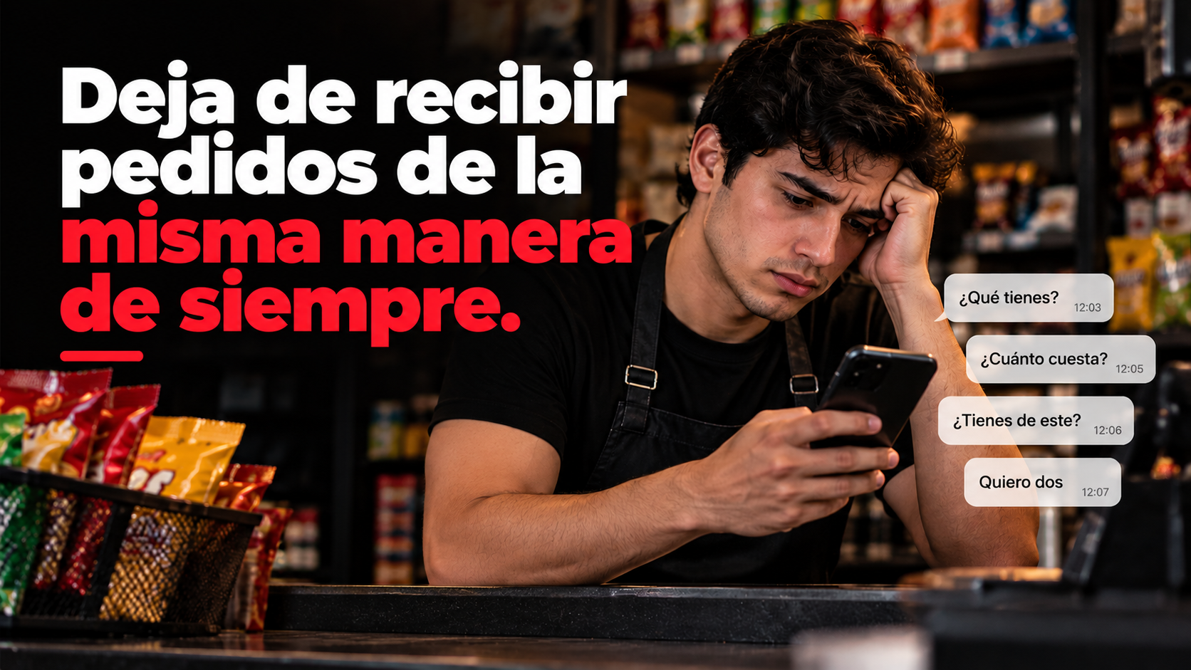 Deja de recibir pedidos de la misma manera de siempre