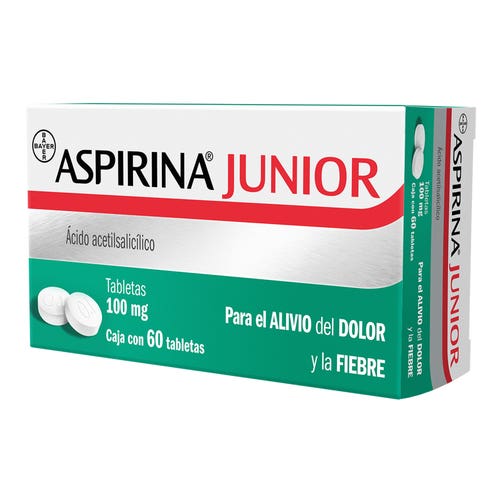 Aspirina Junior 60 tabletas 100mg