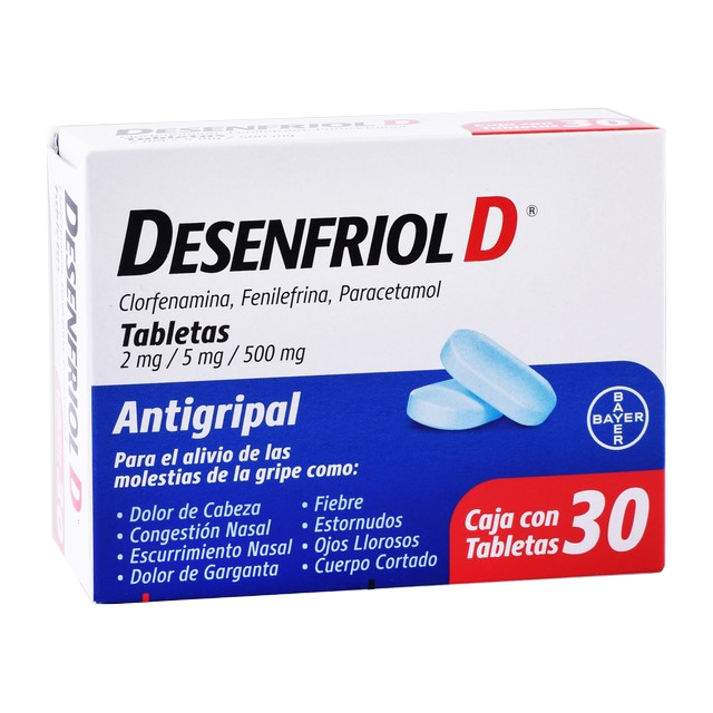 Desenfriol D 30 tabletas