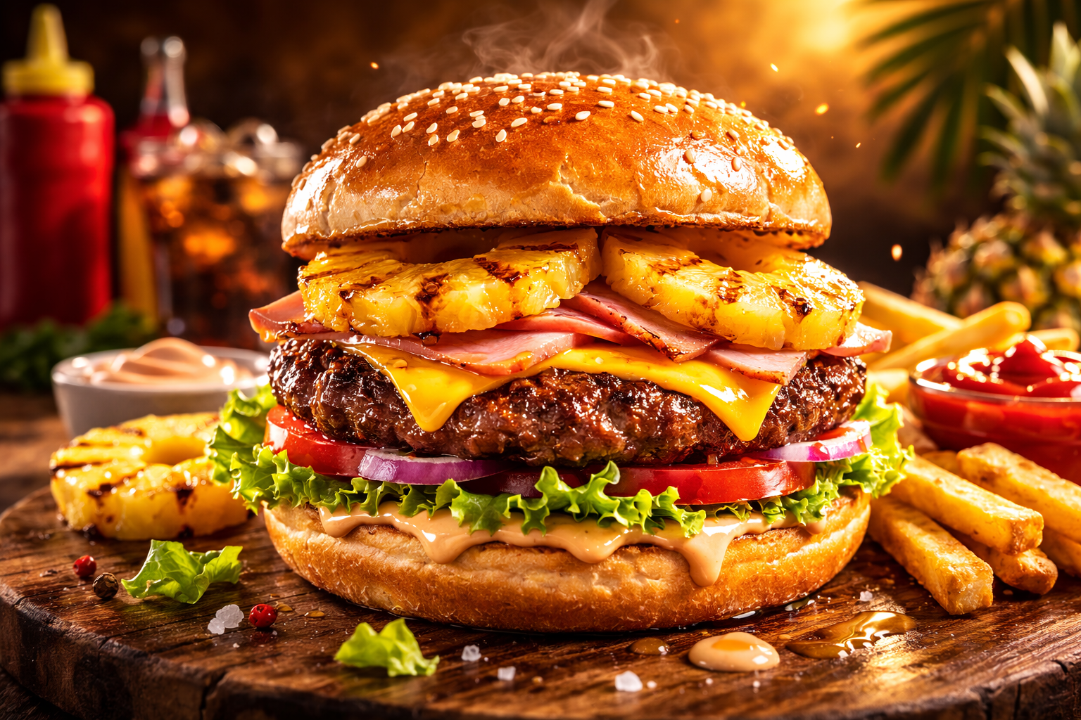 Hamburguesa Hawaiana