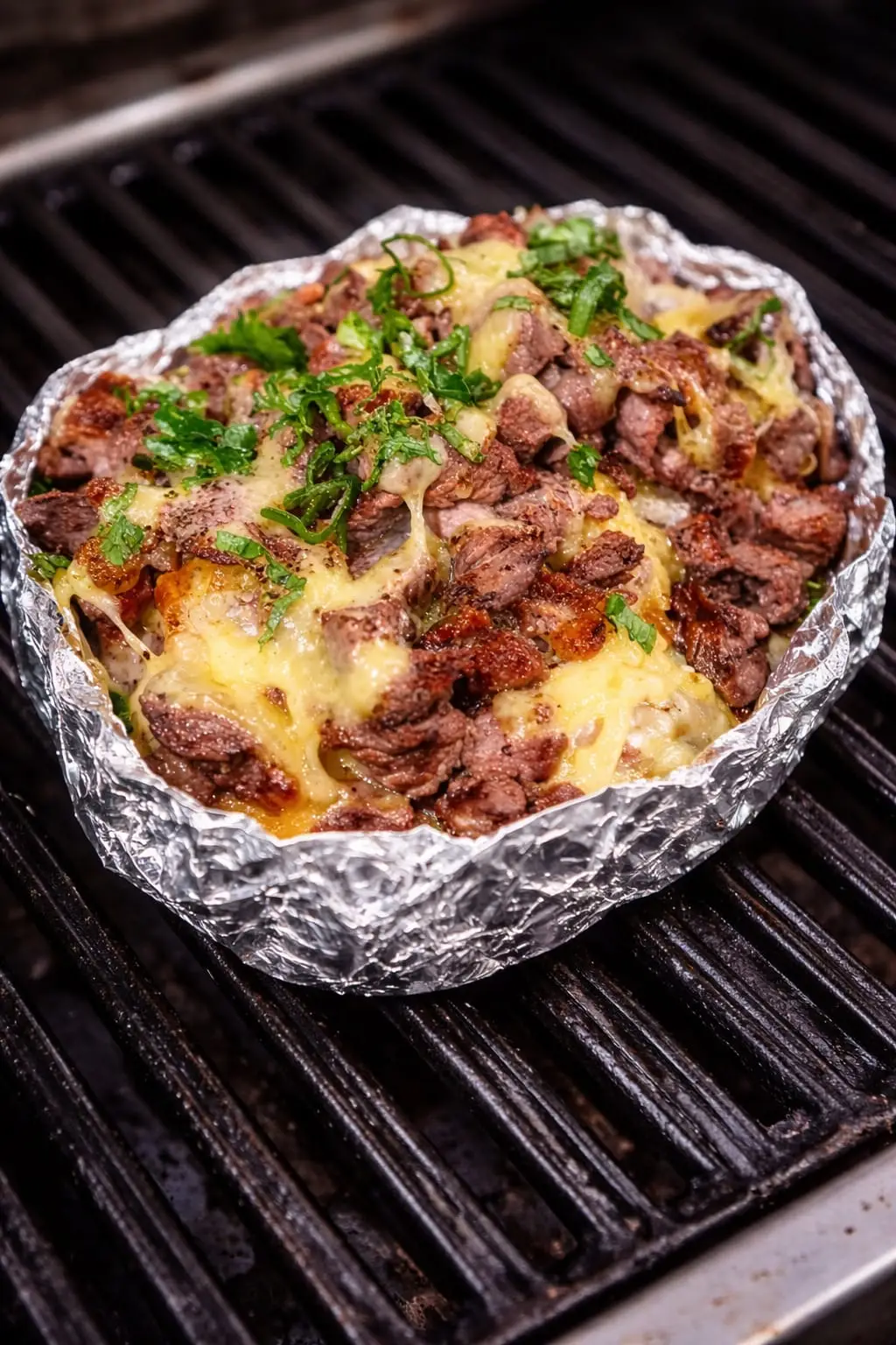 Papa Rellena con Carne Asada