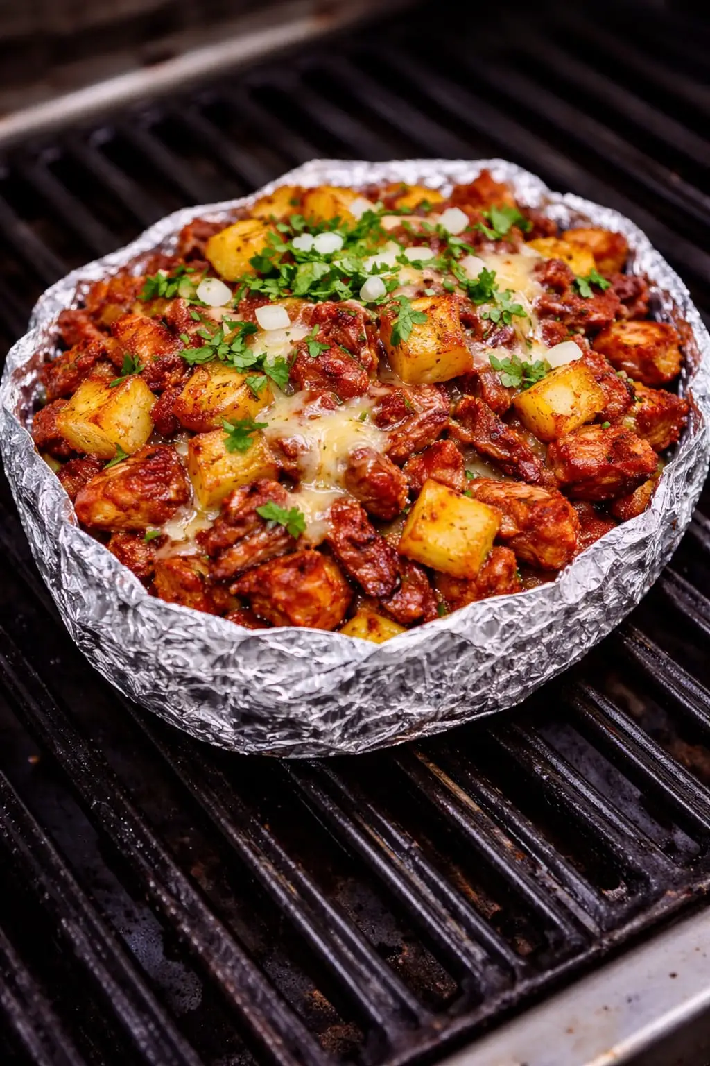 Papa Rellena de Carne Al Pastor