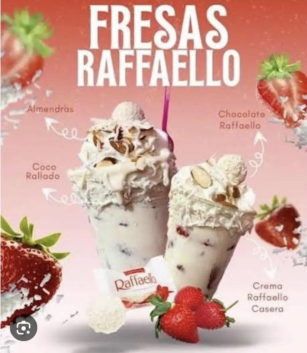 Fresas con Crema Rafaello