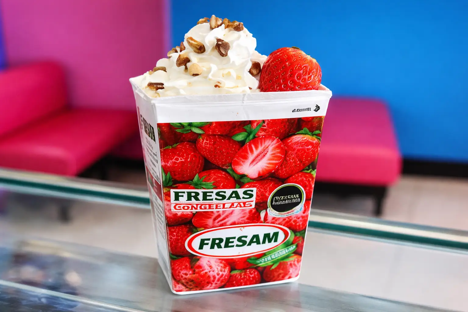 Fresas Congeladas en Cajita