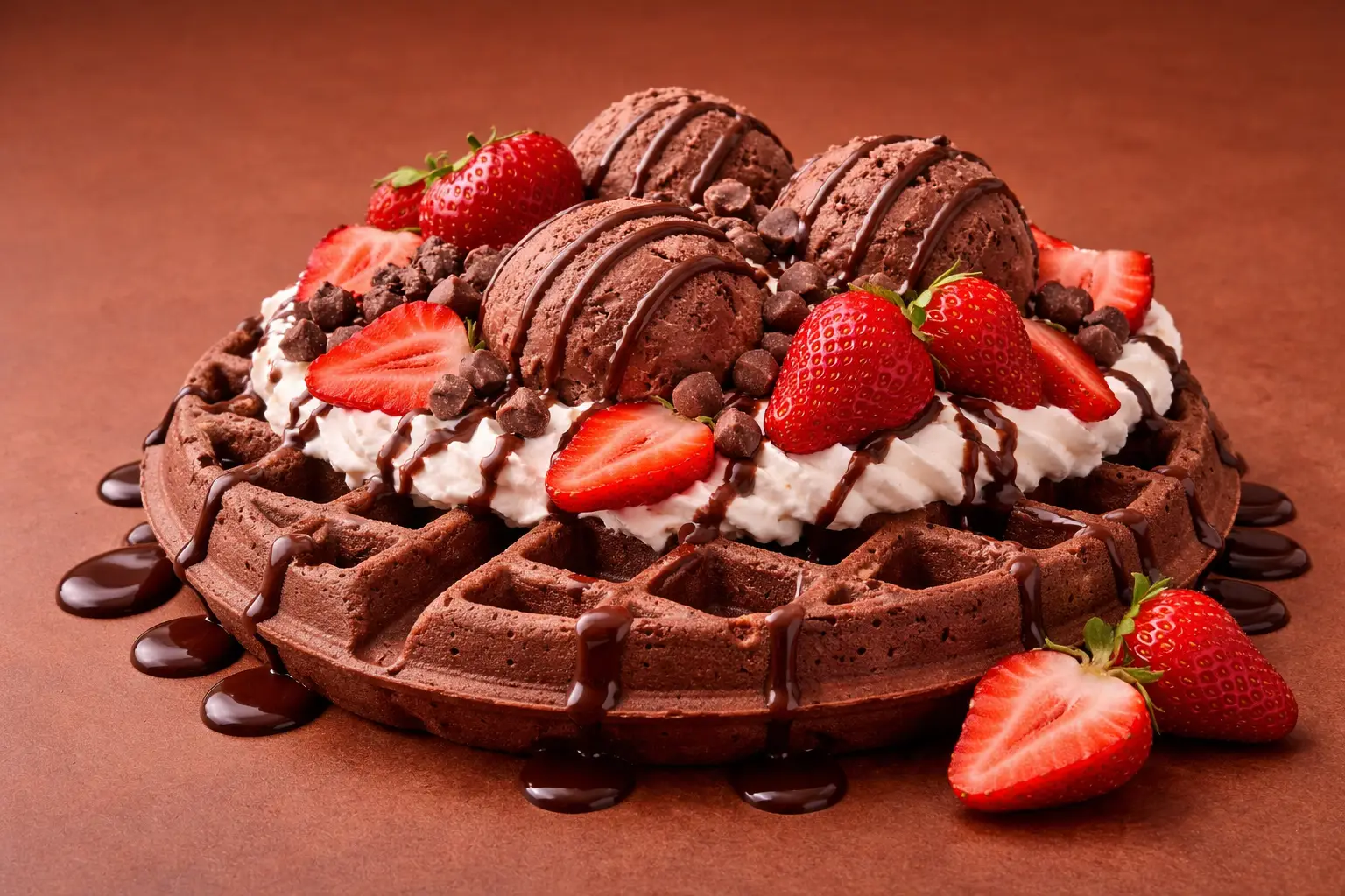 Waffle de Chocolate