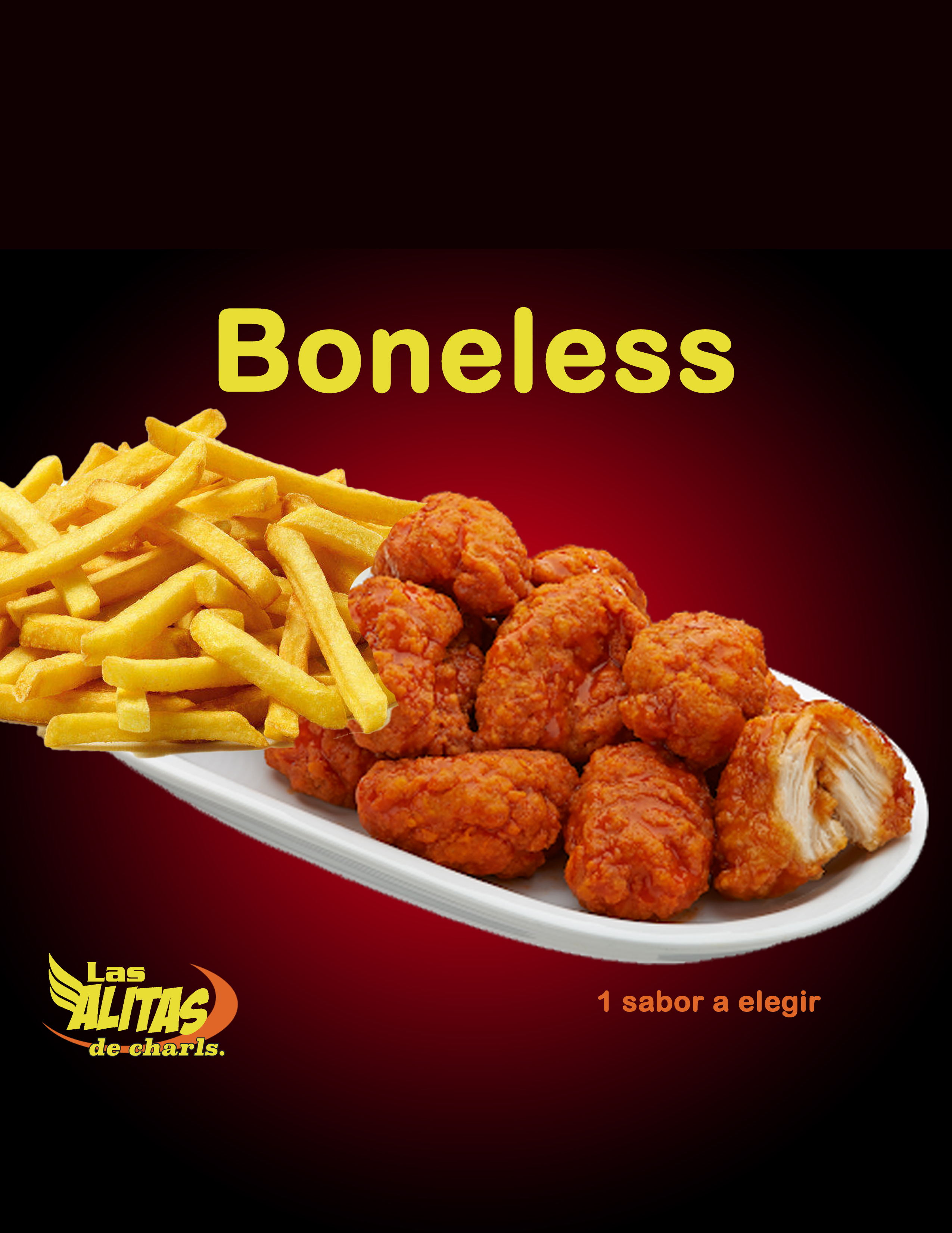 Boneless con papas