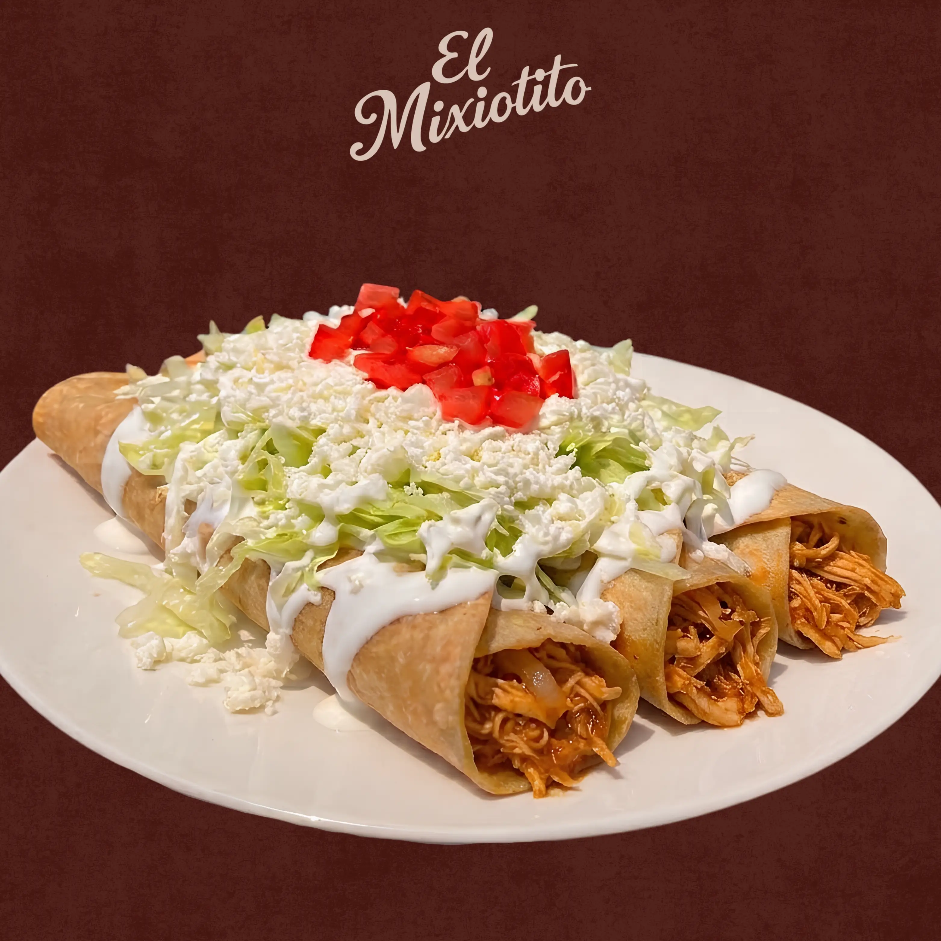 Flauta de Tinga de Pollo