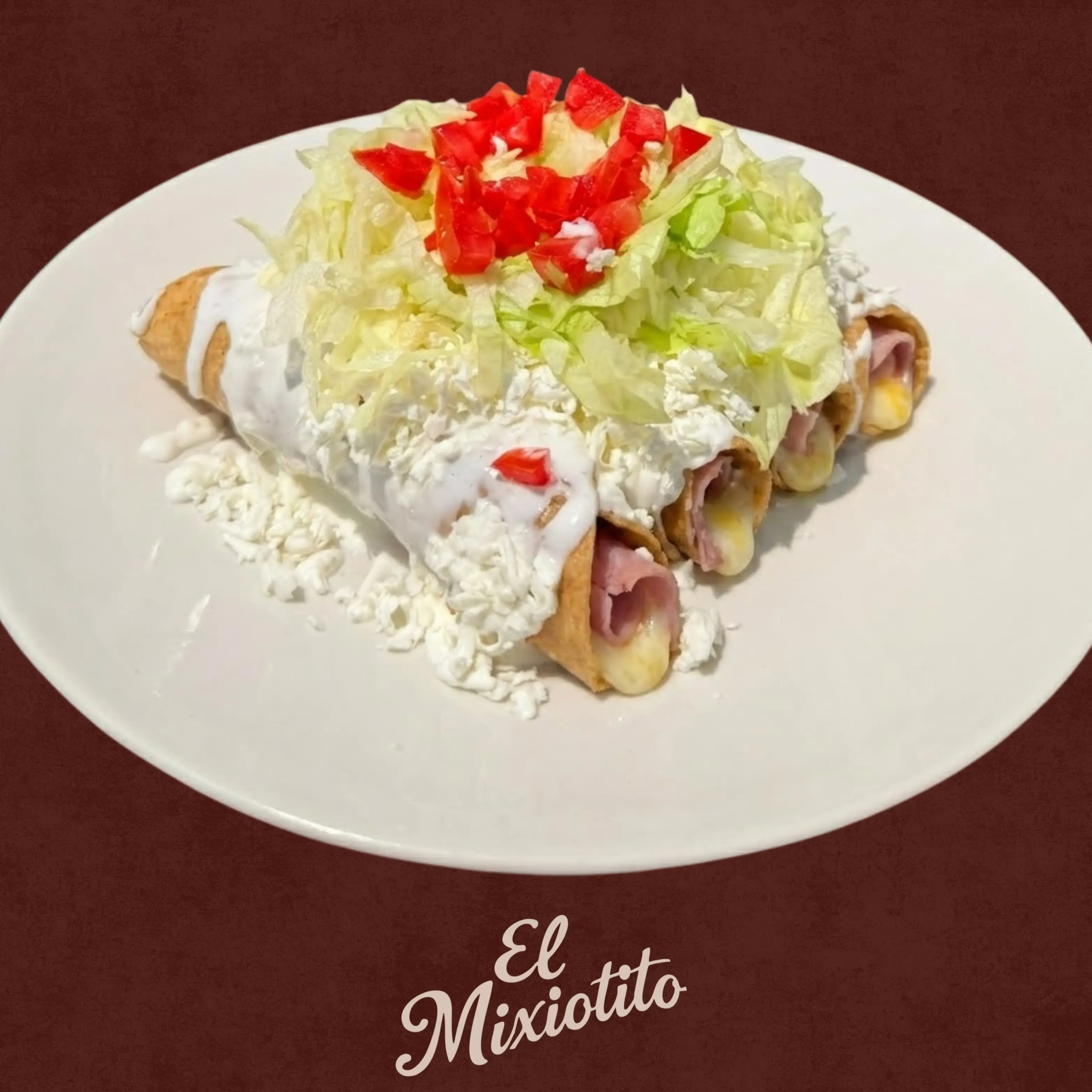 Tacos Dorados de Jamón c/n Queso