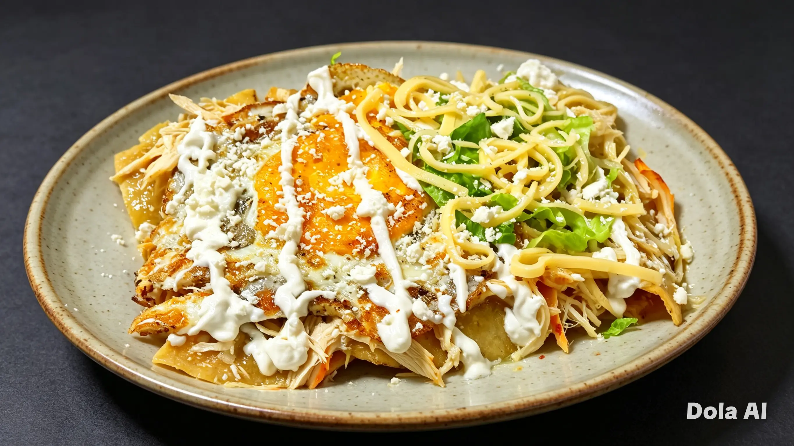 Chilaquiles Pollo en salsa verde