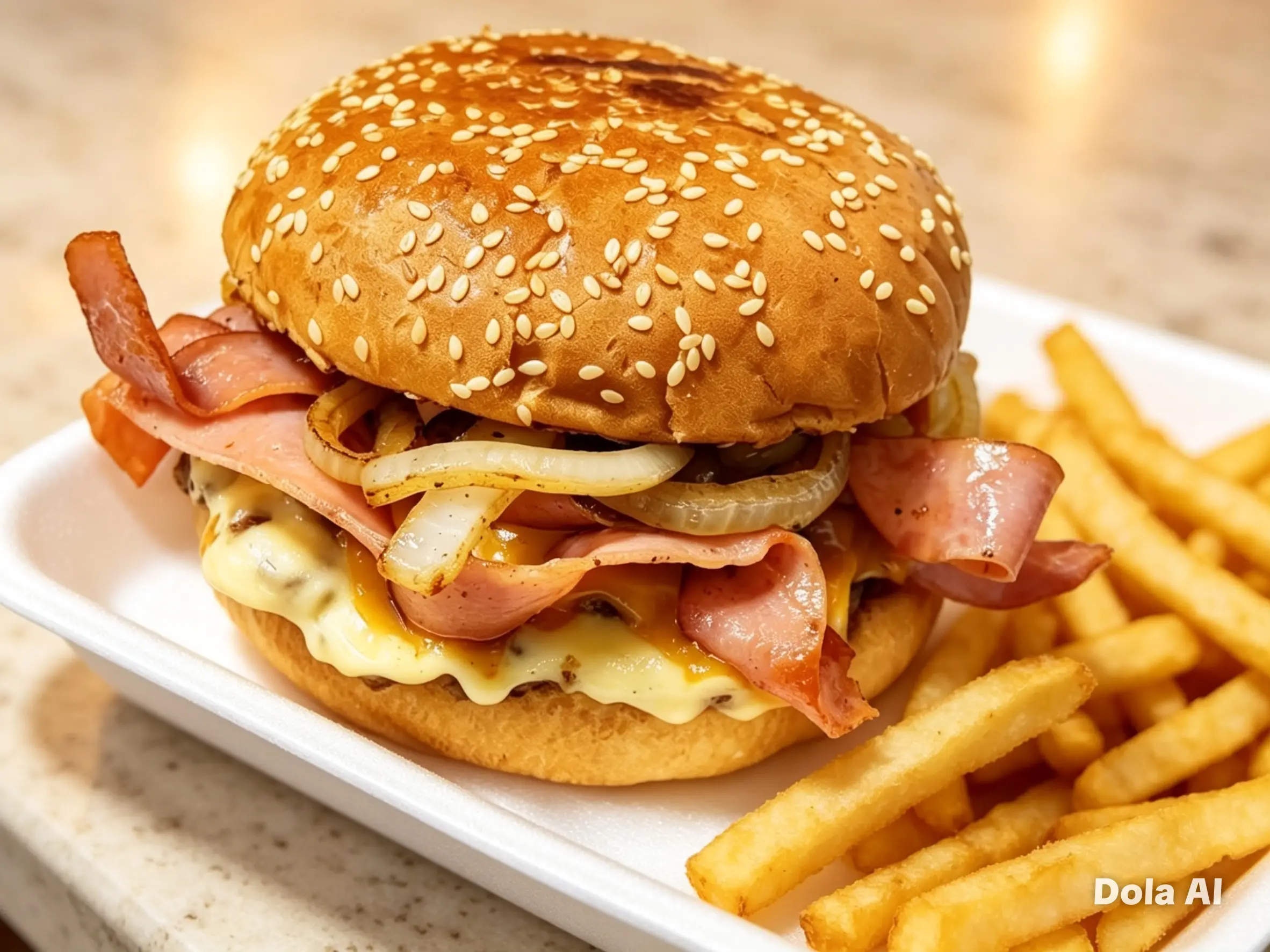 Hamburguesa Carnívora con papas