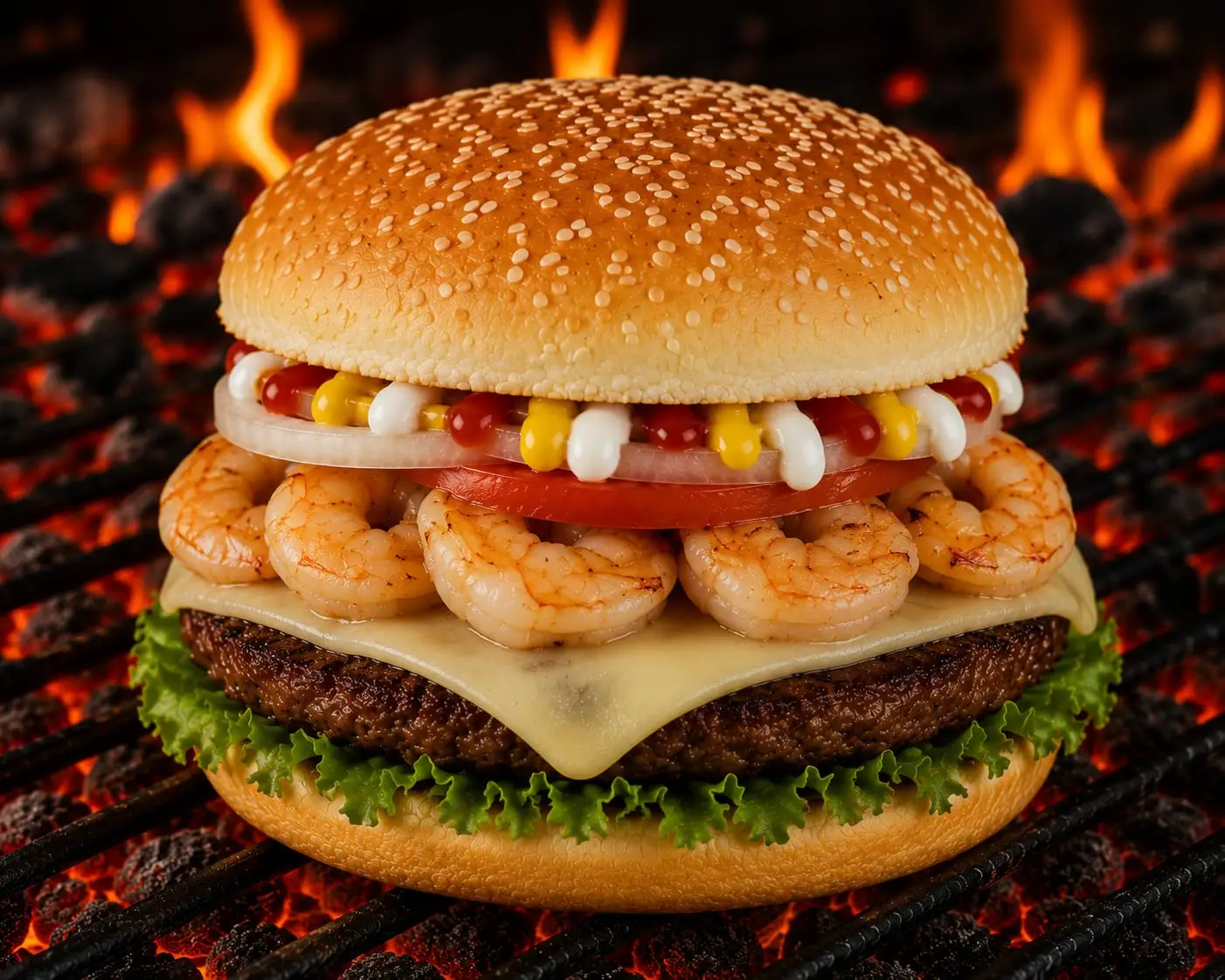 Hamburguesa Mar y Tierra
