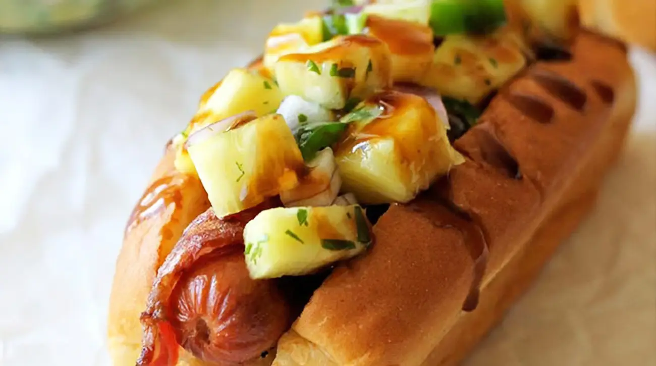 Hot Dog Queso Piña
